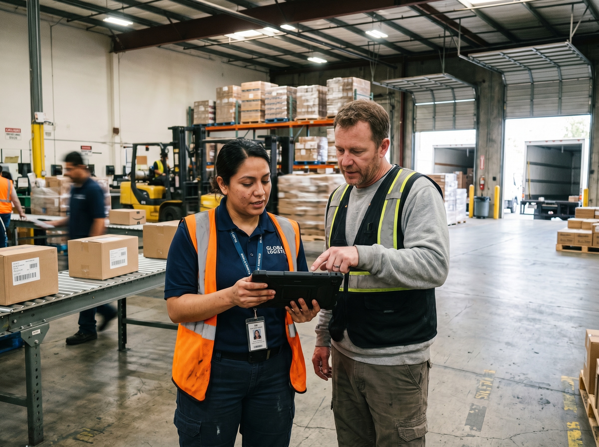 AI-powered warehouse slotting agent optimizing SKU placement in a distribution center